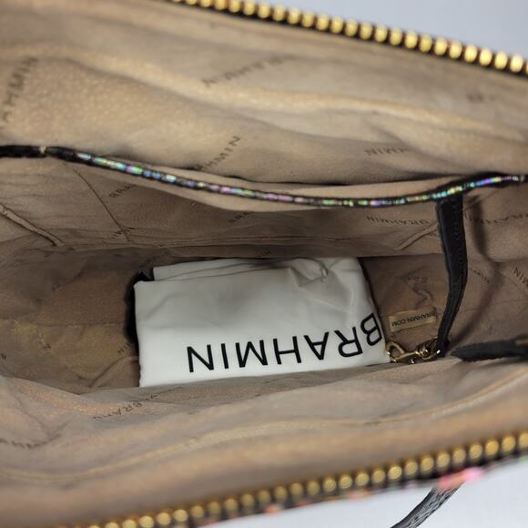 BRAHMIN Katie Black Pearl Ombre Melbourne Crossbody Purse Hologram NWT - Picture 8 of 11